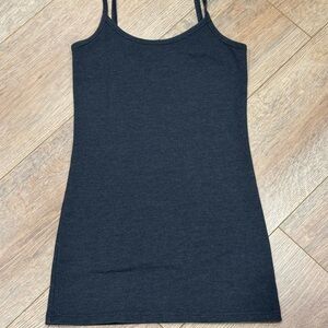 BKE Charcoal Double-Strap Tank Top